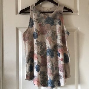 Ginger G floral botanical boho tank top